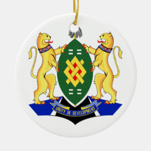 Johannesburg Coat of Arms Ceramic Tree Decoration