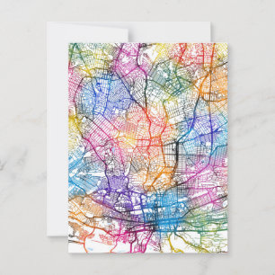 Johannesburg South Africa City Map Postcard