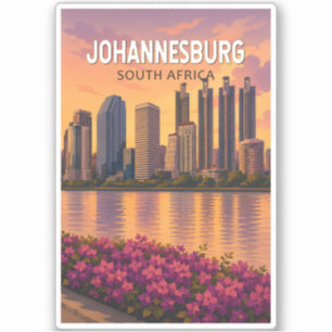 Johannesburg South Africa Illustration Travel Art 