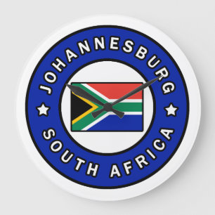 Johannesburg South Africa Large Clock
