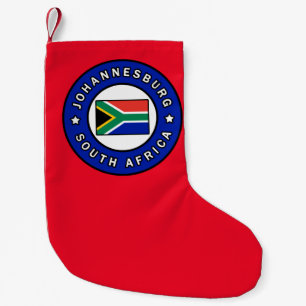 Johannesburg South Africa Small Christmas Stocking