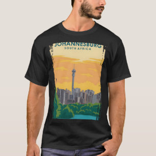 Johannesburg South Africa Travel Poster  T-Shirt
