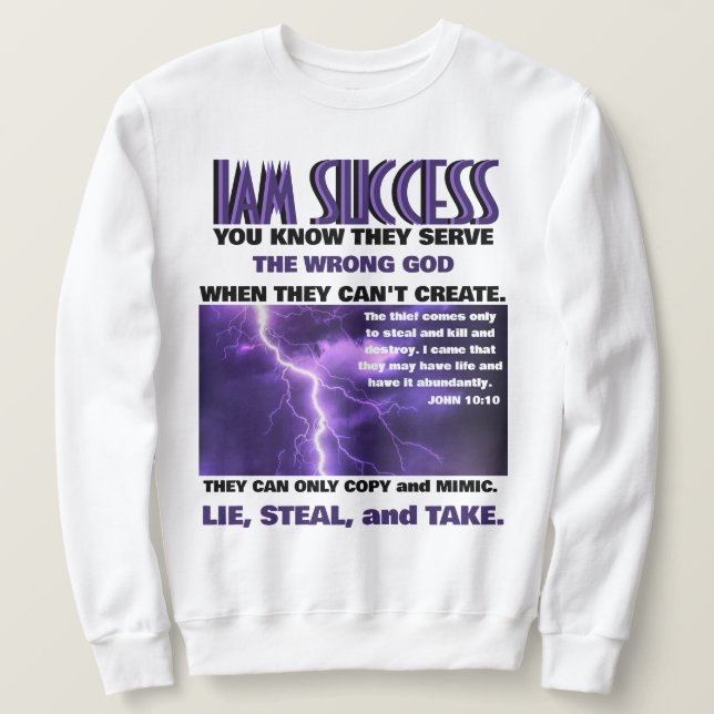 JOHN 10:10 SWEATSHIRT (Design Front)