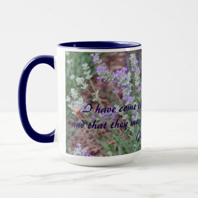 John 10 lavender mug (Left)