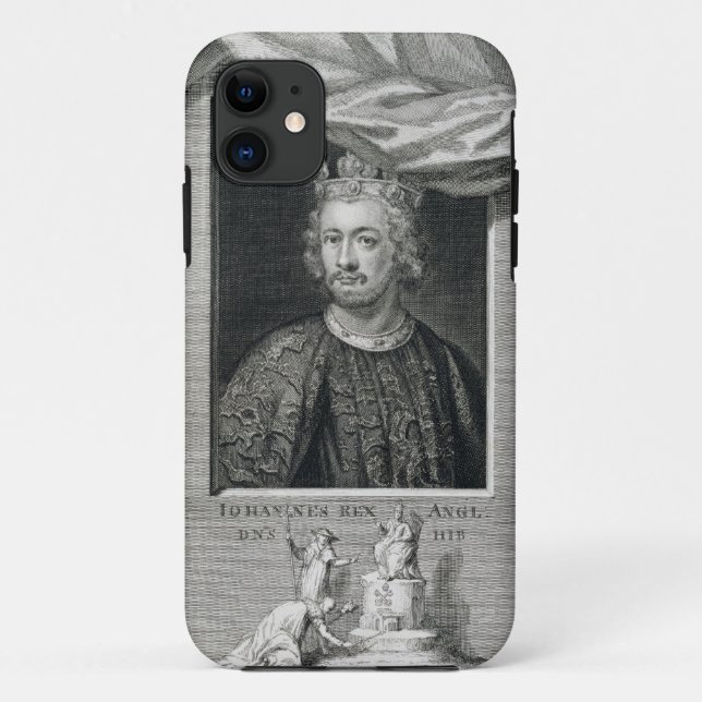 John (1167-1216) King of England from 1199, engrav Case-Mate iPhone Case (Back)