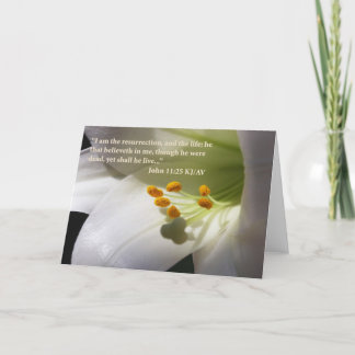 John 11:25 Scripture Card