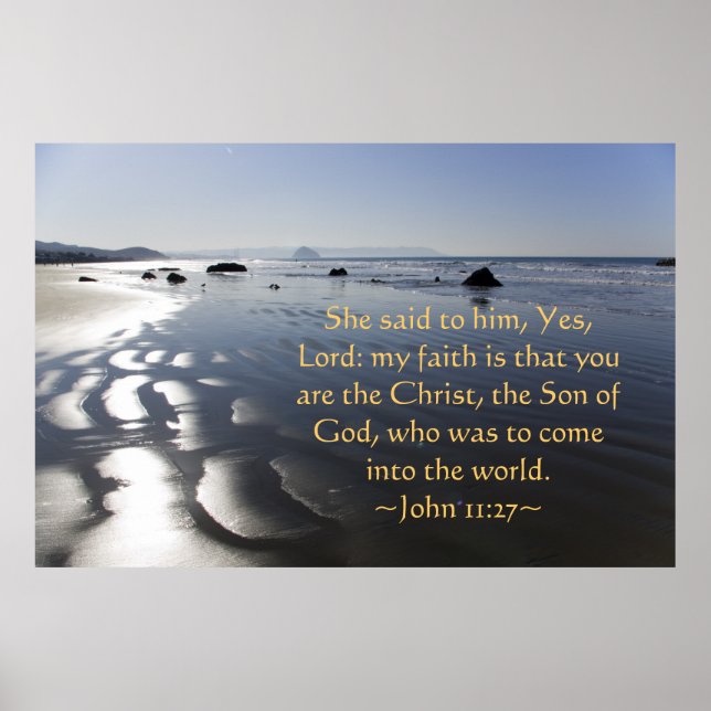 John 11:27 poster (Front)