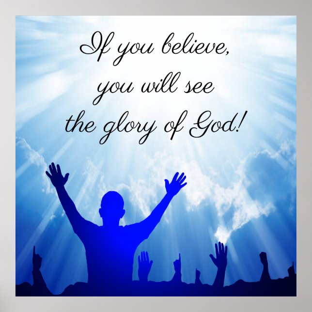 John 11:40  poster (Front)