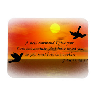 John 13:34-35 love one another magnet