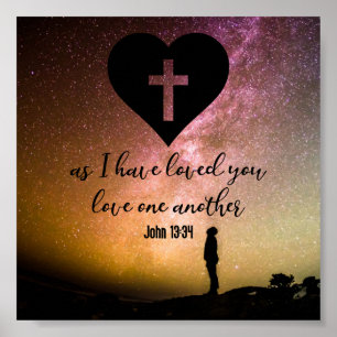 John 13:34 poster
