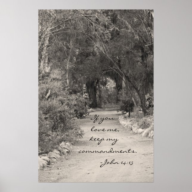 John 14:15 path photo poster (Front)