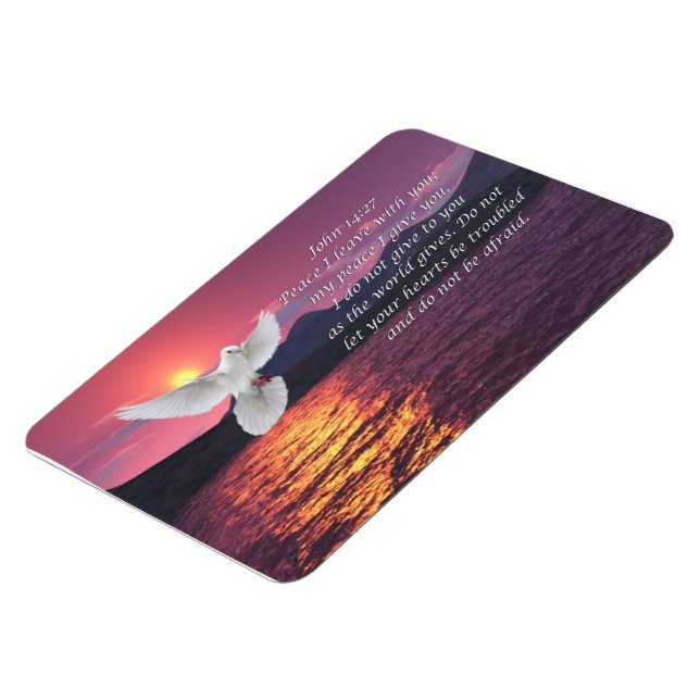 John 14:27 Bible quote Magnet (Left Side)