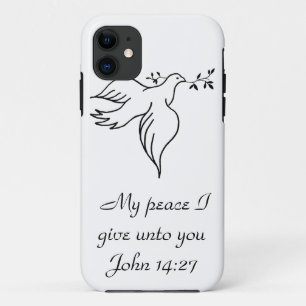 John 14:27 Bible verse Religion Christianity Dove Case-Mate iPhone Case