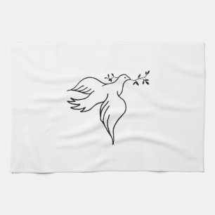 John 14:27 Bible verse Religion Christianity Dove Tea Towel