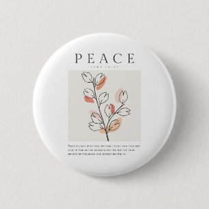 John 14:27 Peace I leave with you 6 Cm Round Badge