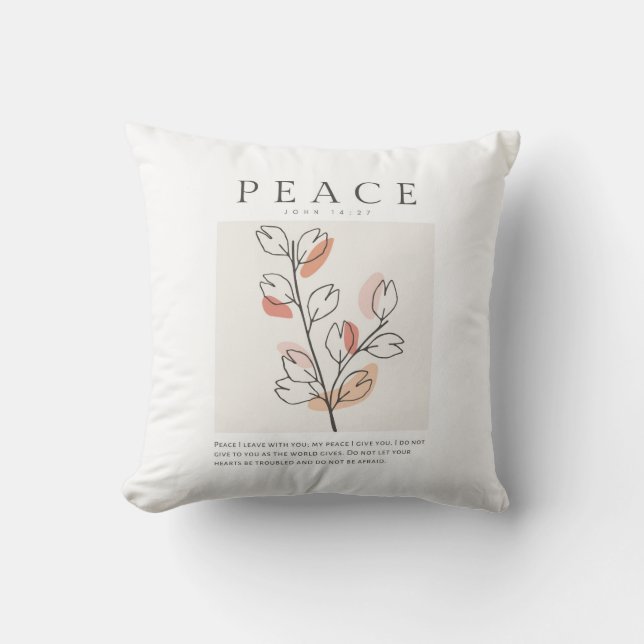 John 14:27 Peace I leave with you Cushion (Front)