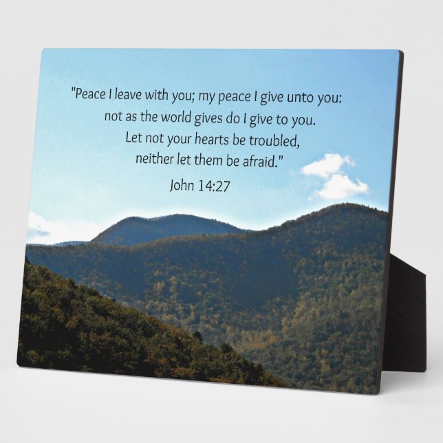 John 14:27 plaque (Side)