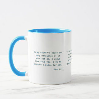 John 14:2 KJV Bible Scripture Two-Tone Mug