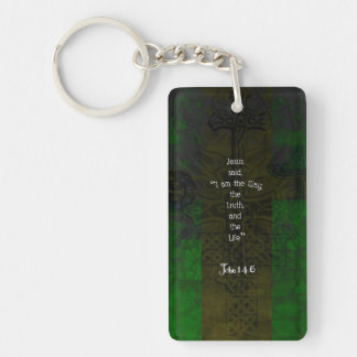 John 14:6 Bible Verse Inspirational Path Quote Key Ring