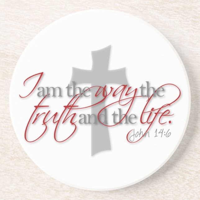 John 14:6 coaster (Front)