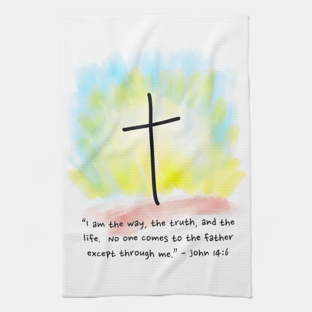 JOHN 14:6 Kitchen Towel (Vertical)