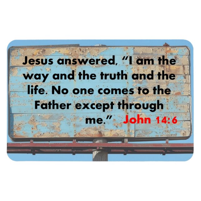 John 14:6   magnet (Horizontal)