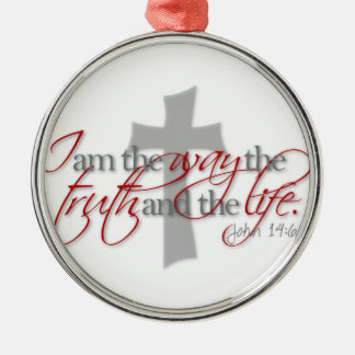 John 14:6 metal tree decoration