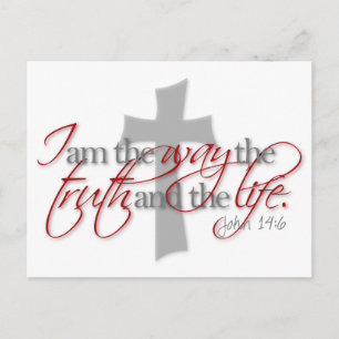 John 14:6 postcard