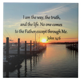 JOHN 14:6 SUNSET PHOTO DESIGN TILE