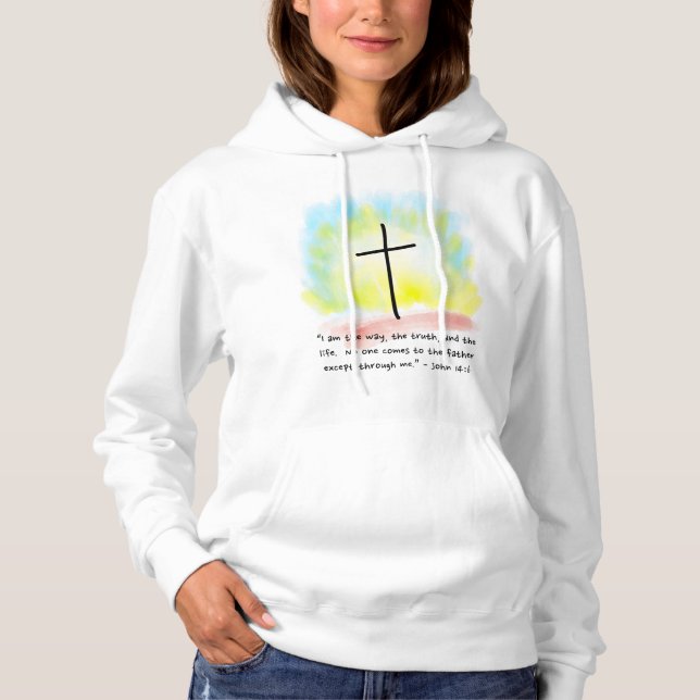 JOHN 14:6 Women's Hoodie (Front)