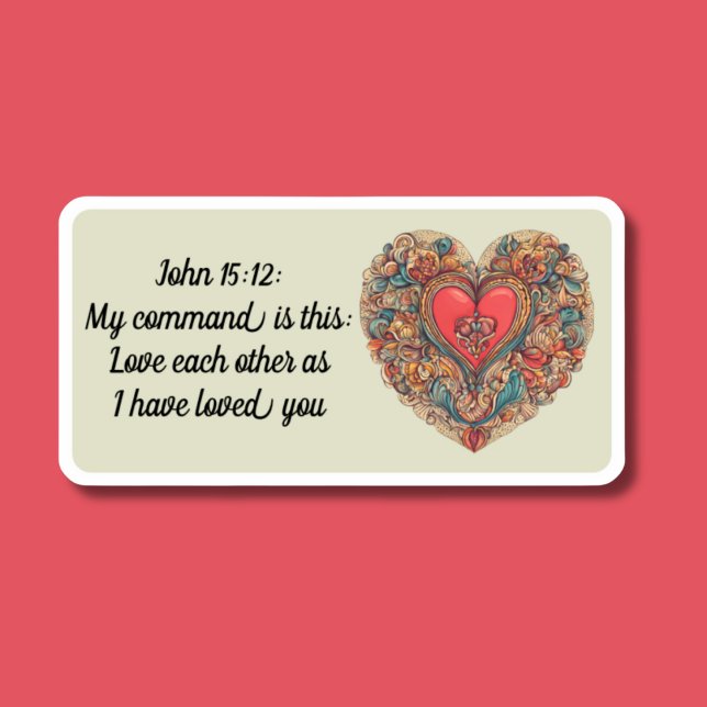 John 15:12 Bible Verse Waterproof  (Creator Uploaded)