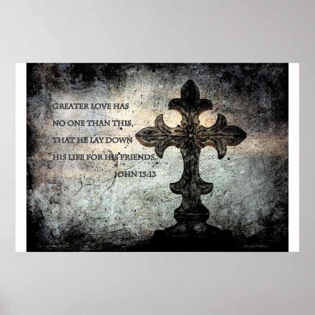 John 15:13 Scripture Poster (Front)