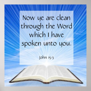 John 15:3 poster