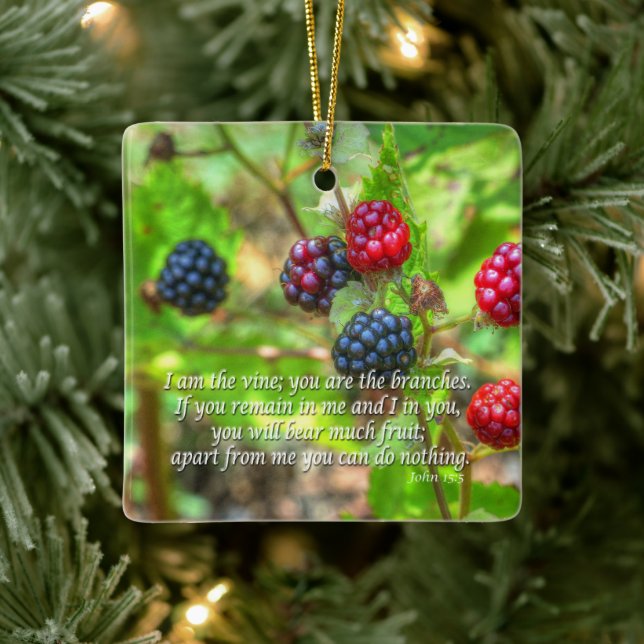 John 15:5 ceramic ornament (Tree)