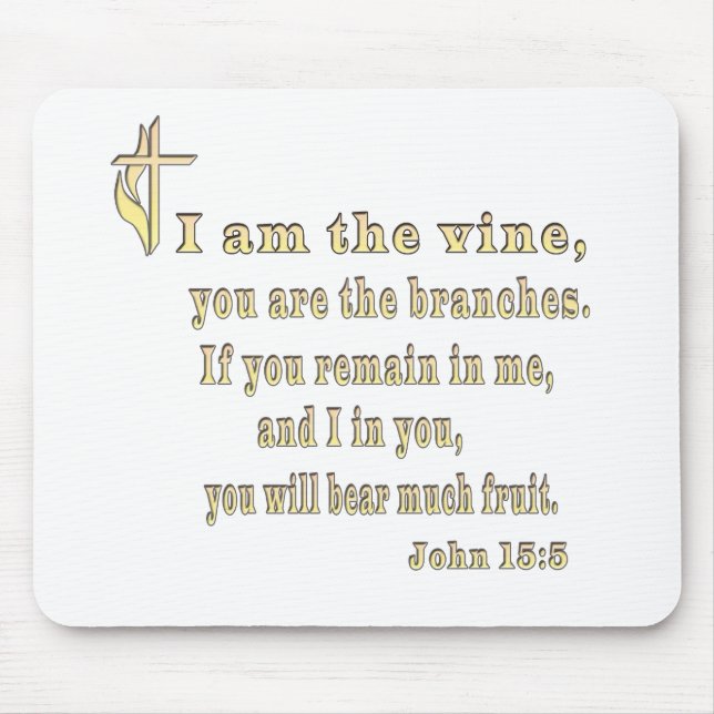 John 15:5  mouse pad (Front)