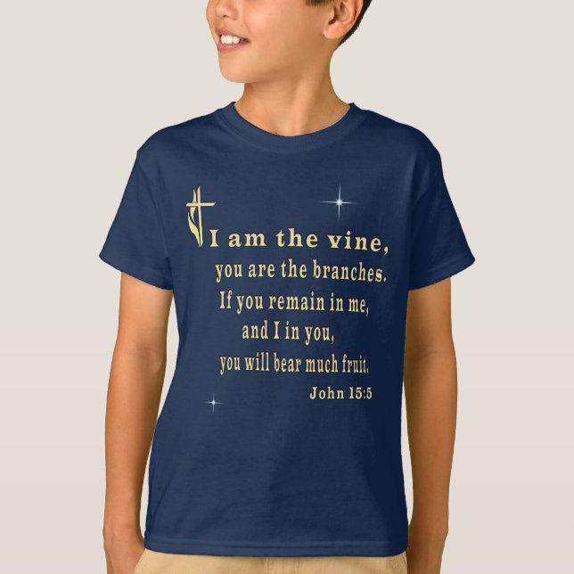 JOhn 15:5 T-Shirt (Front)
