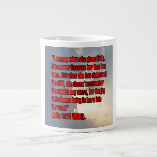 John 16:21 WEBU Mug (Front)