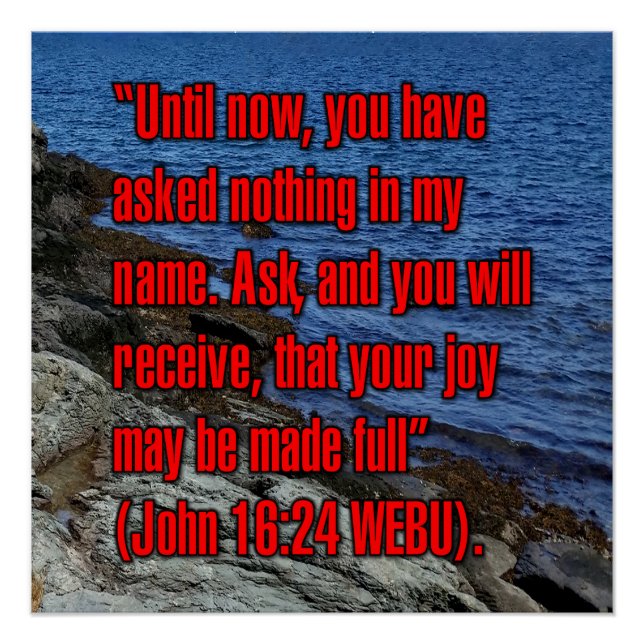 John 16:24 WEBU Poster (Front)