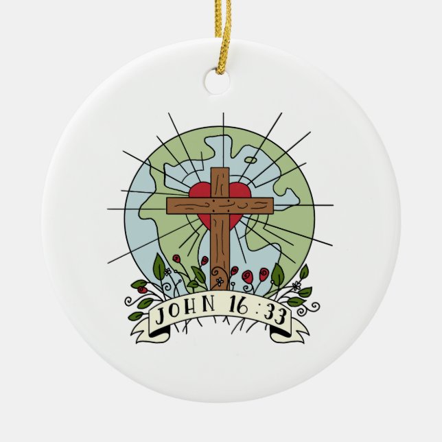 John 16:33 Christmas 2024 ornament  (Front)
