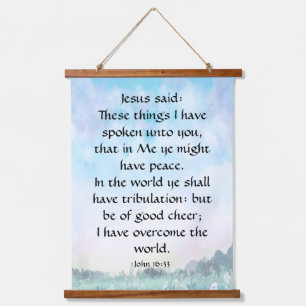 John 16:33   hanging tapestry