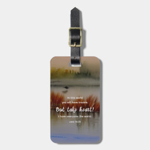 John 16:33 I have Overcome Bible Verse Christian  Luggage Tag