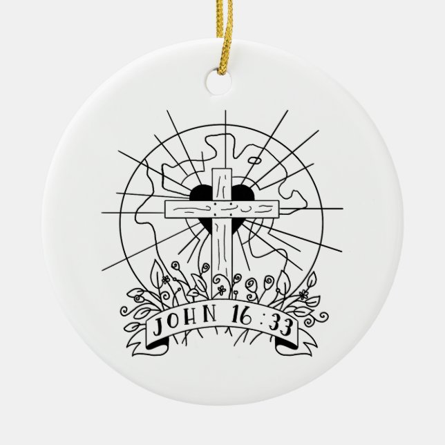 John 16:33 ornament  (Front)