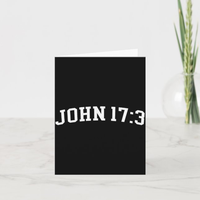 John 17 3  card (Front)