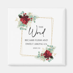 John 1 14 Bible verse Magnet