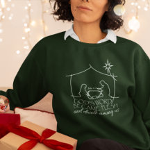 John 1:14 Christmas Nativity Scripture Green