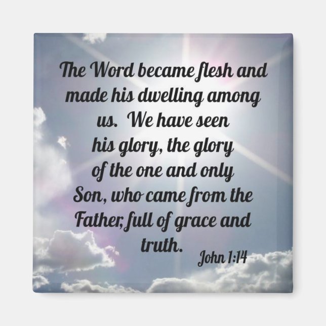 John 1:14 magnet (Front)