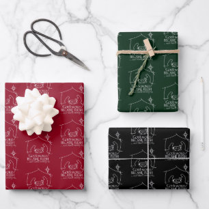 John 1:14 Nativity Christmas Wrapping Paper Sheets