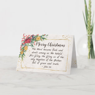 John 1:14 The Word became Flesh, Christmas Card