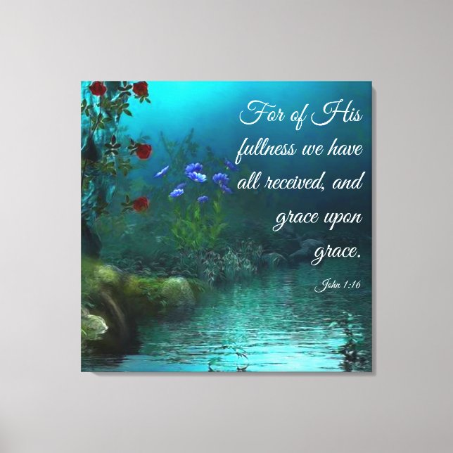 John 1:16 canvas print (Front)