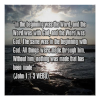 John 1:1-3 WEBU